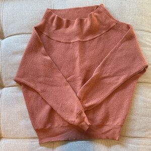 Women's Crop Rust Sweater